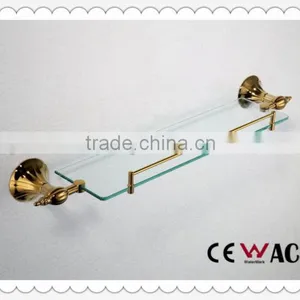 Titanium Bathroom Glass Shelves Bathroom Fittings Bathroom Accessaries Bath Glass Shelf thumbnail-2