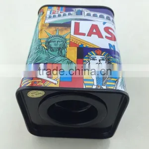 Rectangle Coin Bank Collection Tin Cans thumbnail-1