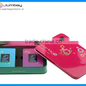 Custom Plastic Playing Cards Gift Set in Tin Box thumbnail-2