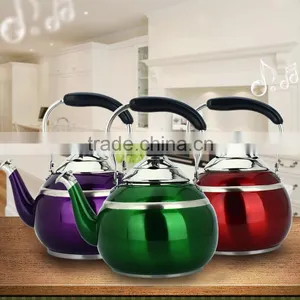 Colorful Stainless Steel 1/1.5/2L Whistling Kettle Water Kettle Tea Kettle thumbnail-1