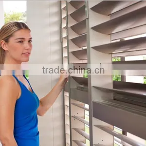 Wood Finish Aluminium Blades for Shutters thumbnail-1
