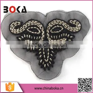 BOKA Mixed Seed Beads Mesh Applique Patches thumbnail-1