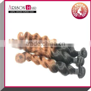 2014 Best Sale 100% Virgin Remy Brazilian Ombre Color Jumbo Braiding Hair Weave1B/33 thumbnail-2