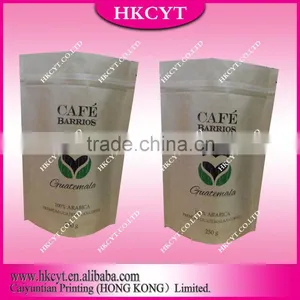 High Grade Window Kraft Stand up Zippper Pouch/Brown Kraft Paper Bags/food Packaging Bag thumbnail-3