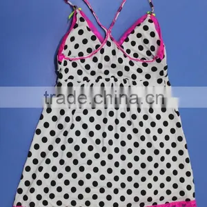 Hot Sexy Black Dot Lace Decorated Lady Babydools Lingerie thumbnail-2
