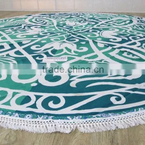 Round Beach Towels Round Printed Mandala thumbnail-4