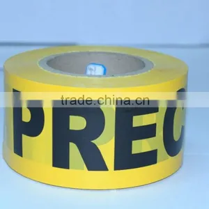 Caution Tape Yellow With Black Words PERCAUCION on the PE Film SGS and TUV Certification Caution Tape thumbnail-6