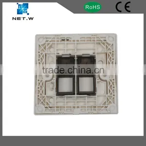 Hot Sale 1/2/3/4/6 Port Cat5 Cat6 Rj45 Faceplate With RoHS thumbnail-6