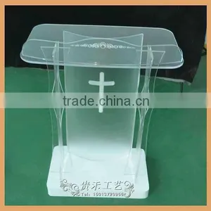 Factory Price Clear Acrylic Church Pulpit Modern Plexiglass Church Pulpit Supplier's Choice thumbnail-5