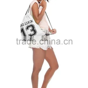 Brand New Custom 3D Print Cheap Cloth Drawstring Sports Bag thumbnail-2