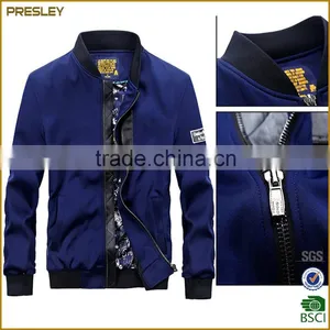 Presley Oem Winter Nylon Designer Men's Bomber Jackets Made in China thumbnail-3