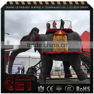 Walking Animatronic Elephant Riding Mechanical Elephant for Commercial Exhibition thumbnail-5