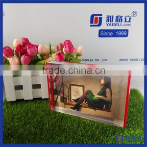 China Manufacturer Wholesale 4x6 Acrylic Frames Wholesale / New Style Acrylic Photofunia Photo Frame thumbnail-4