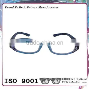 Pattern and Colour Combination With Diamond Shape Curving Design ce Optical Frame thumbnail-2