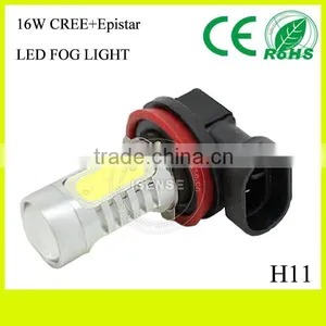 MOTORCYCLE FOG LIGHTS LED H11 16W Epistar+CREEs LED Replace thumbnail-1