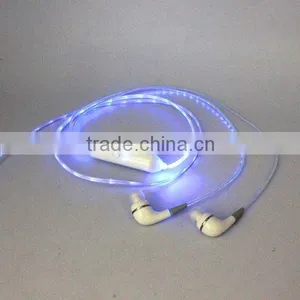 2014 Fancy Fiber Optical Led Lighting Earphone thumbnail-1