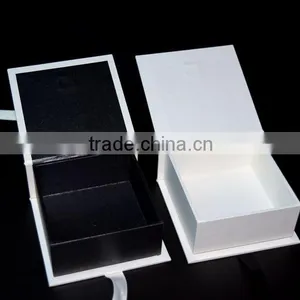 Luxury Black and White Striped Gift Box Thick Rectangle thumbnail-5