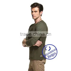2015 Custom Long Raglan Sleeve Mens T-shirt Wholesale China thumbnail-2