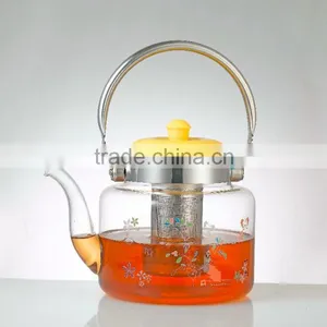 Morden Big Heat Resistant Glass Kettle Made in China thumbnail-3