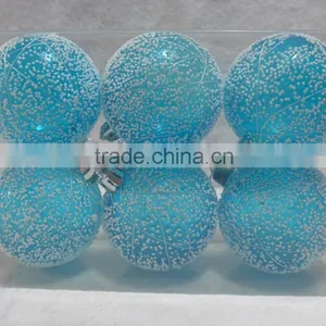 Wholesale Xmas Tree Ornament 60MM Hand-painted Christmas Bauble thumbnail-6