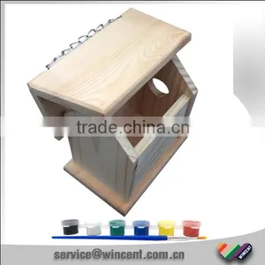 DIY Painting Toys Kit Wooden Bird House For Kids thumbnail-1