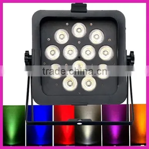 12x18W 6 IN 1 Infrared Remote Control LED Flat Par Can Light thumbnail-1