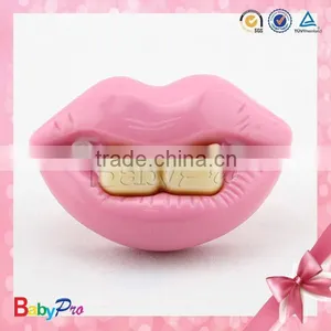 China Supplier Promotional Baby Products Baby Pacifier Ningbo Unique Baby Pacifiers Mouth Design Baby Pacifier thumbnail-3