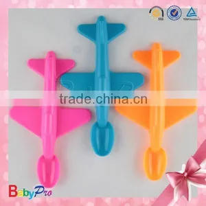 2015 Hot Sale Colorful Airplane Shape Baby Spoon thumbnail-6