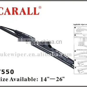 T550 Vision Saver Chrome Streak-free Quiet Smooth Auto Parts Front Windshield Stealth 2010 MKZ Passenger Driver Wiper Blade thumbnail-5