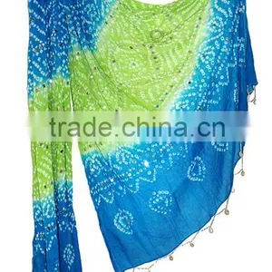 Multicolored Cotton Dupatta / Indian Cotton Stoles Designs thumbnail-1