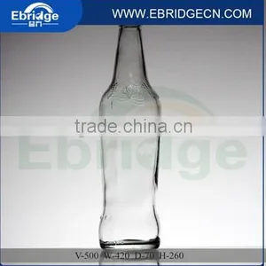 Clear Beer Glass Bottle High Carbonated Glass Wine Bottle thumbnail-3