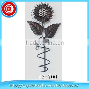 Sunflower Wall Art Metal Hanging Wine Rack thumbnail-1