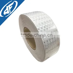 2in. x 150'ft. Prismatic Pattern Roll Conspicuity Solid White Color Reflective Safety Tape thumbnail-3