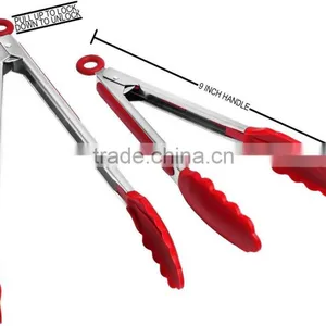 High Quality Bbq Service Silicone Tongs thumbnail-4