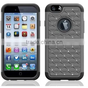 Durable Quality For IPhone 6s Bling Bling Silicon Heavy Duty Back Cover thumbnail-5