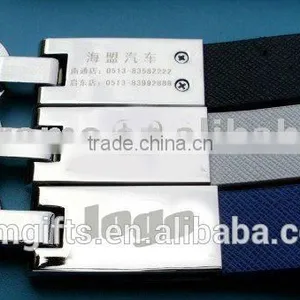 Nice Fashion Metal Leather Keychain thumbnail-2