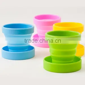 BPA Free Silicone Folding Cup,Heat Resistance Silicone Folding Cup,FDA/LFGB Standard Silicone Folding Cup thumbnail-1