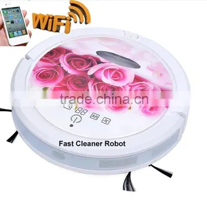 Smartphone App WIFI Robot Vacum Cleaner With 150ML Water Tank for Wet and Dry Cleaning thumbnail-5