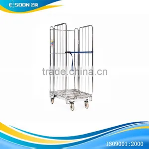 Customized Supermarket Safe Basket Metal Rolling Cage thumbnail-1