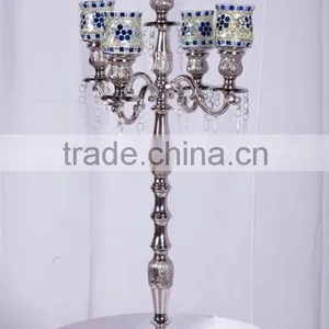 Silver Candelabra,gold Crystal Candelabra,whole Sale Wedding Black Candelabra thumbnail-6