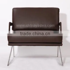 Luxury Modern De Sede Furniture Brown Leather Arm Chair thumbnail-1