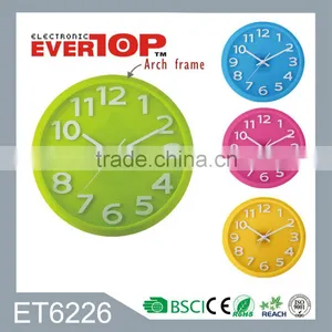 2016 BEST SALE WALL CLOCK WITH 3D NUMBERS ET6226 thumbnail-1