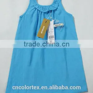 Hot Style Lace Collar Lace-up Dress Summer Girls Leisure Sleeveless Beach Dress thumbnail-1