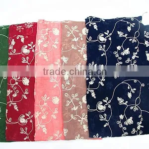 Pink Emboss Fashin Flower Scarf thumbnail-6