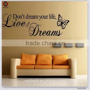 Made In China Artistic Design Eco-Friendly PVC Waterproof Removable Bedroom Decor 3d Wall Stickers thumbnail-5