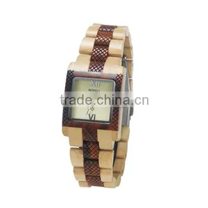 Mixed Color Wristwatch Wooden Water Resistant Wooden WristWatch Women Men Wristwatch Wooden thumbnail-3
