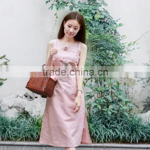 National Wind Cotton Sleeveless Dresses thumbnail-1