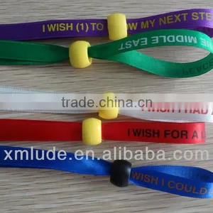 Custom Handmade Satin Ribbon Bracelet Promotional thumbnail-1