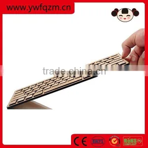 Latest Computer Bluetooth Bamboo Keyboard thumbnail-1