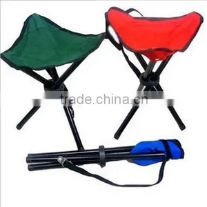 Cheap Portable Lightweight Folding Tripod Stool With Carry Bag, Mini Folding Stool Beach Chair thumbnail-1